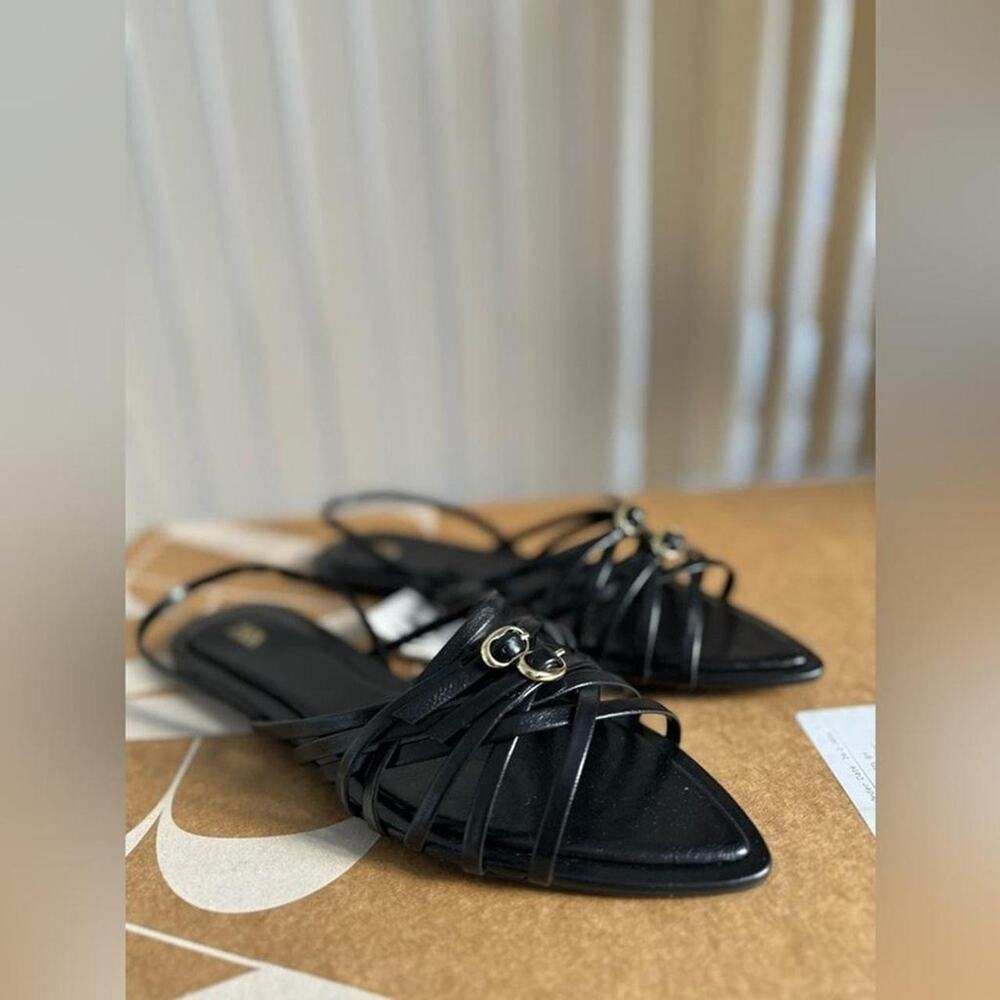 Flat sandals with thin crossed straps - Size 75 or 38 - Picture 3 of 8
